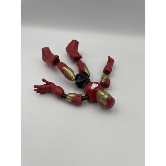 Marvel Hasbro Avengers Iron Man Bend & Flex 2019 Gold Red Action Figure 6" toy - Picture 5 of 7